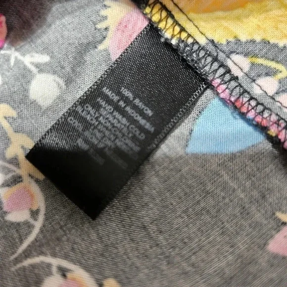 Express Black Floral Print Romper, Long Sleeves, Lightweight, V-Neck, Sz 12, EUC - Picture 12 of 12